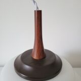 Suspension in opaline and teak