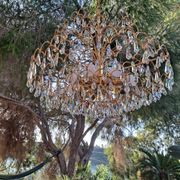 Lustre en cristal italien vintage 8 lumières