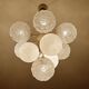 Large  Vintage Glass Pendant Light, 1960s