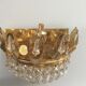 Paire d’appliques laiton et cristal