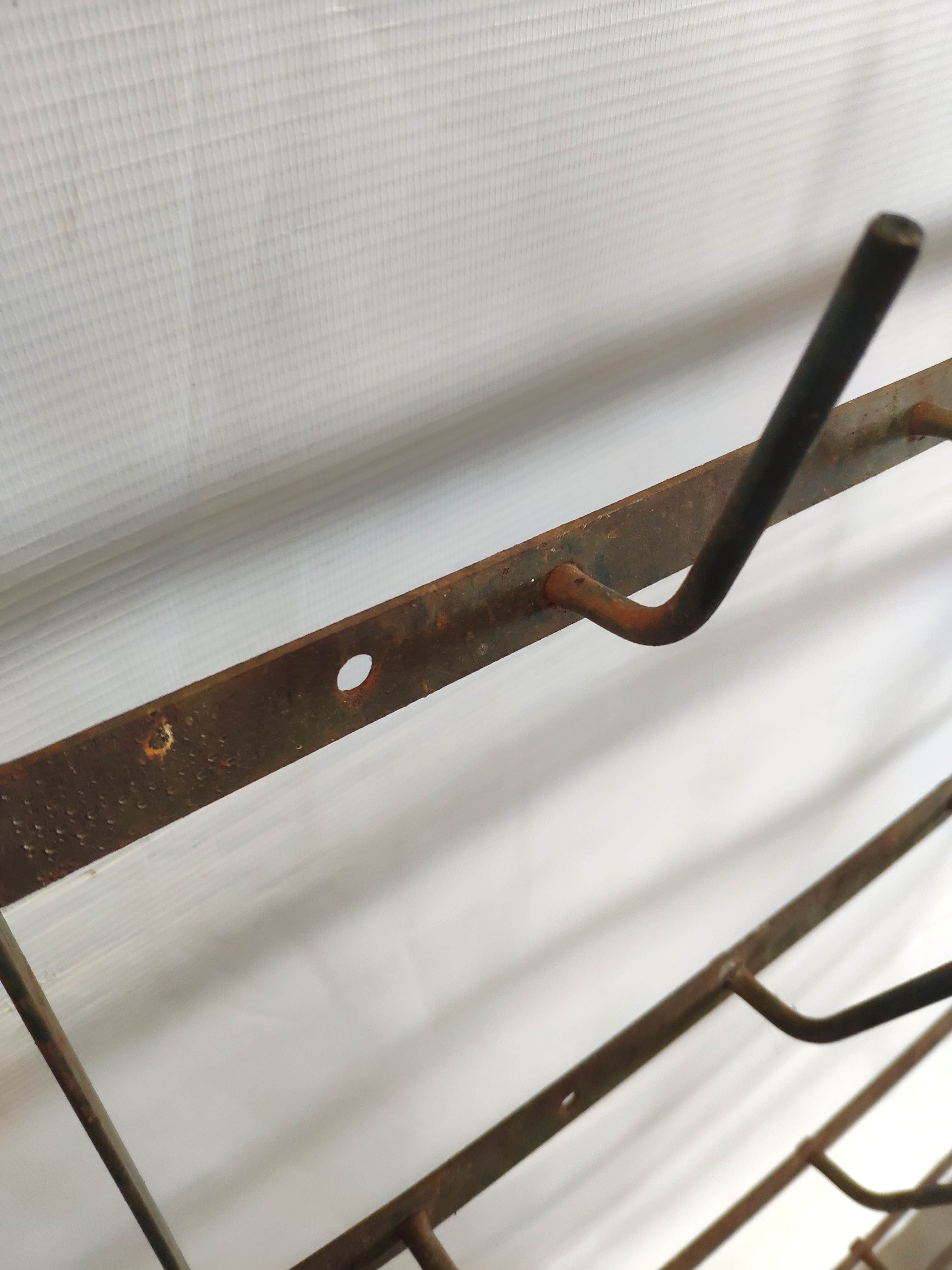 Metal wall bottle door