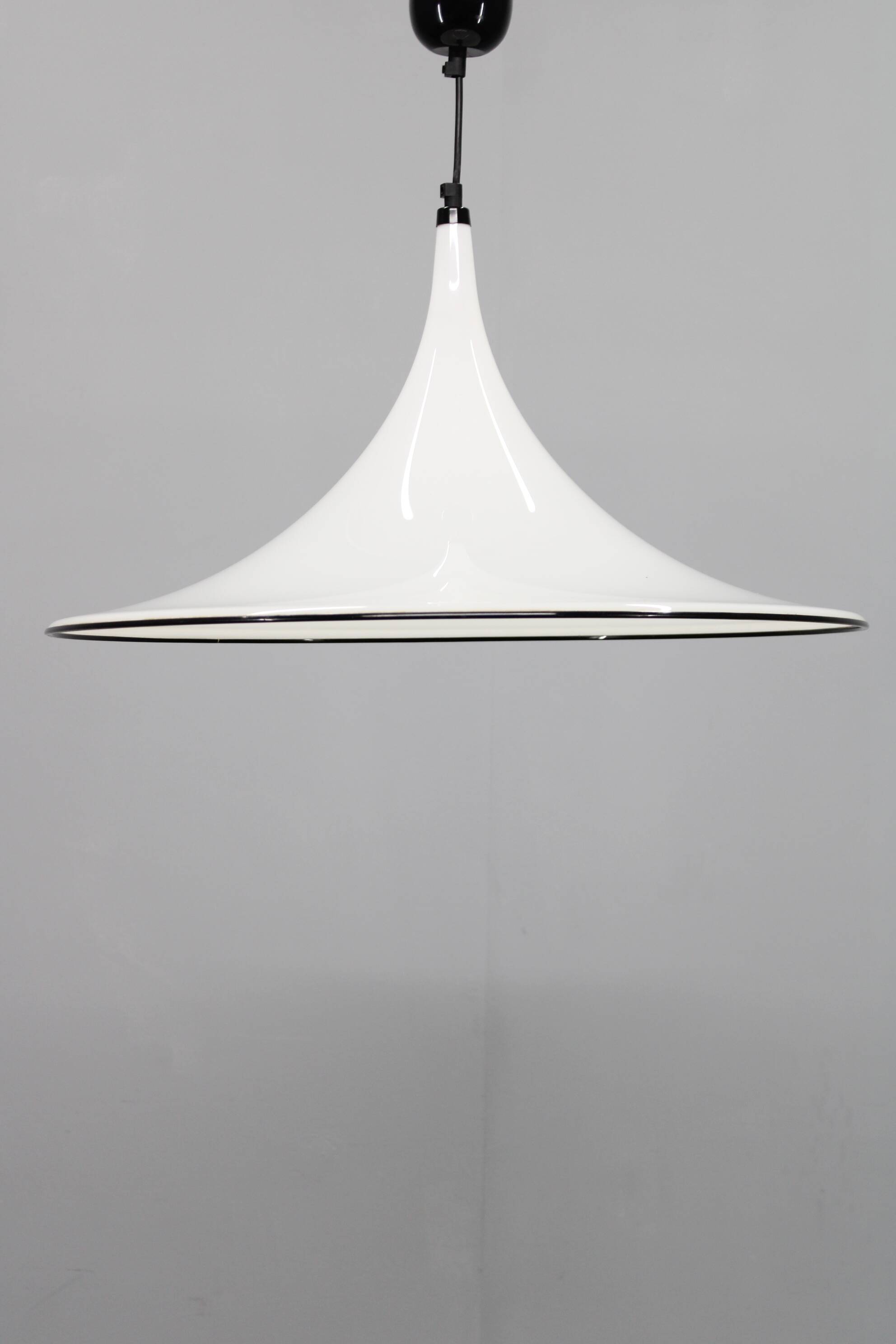 1970s Guzzini "Trumpet" Pendant Lamp by Meblo ,Italy