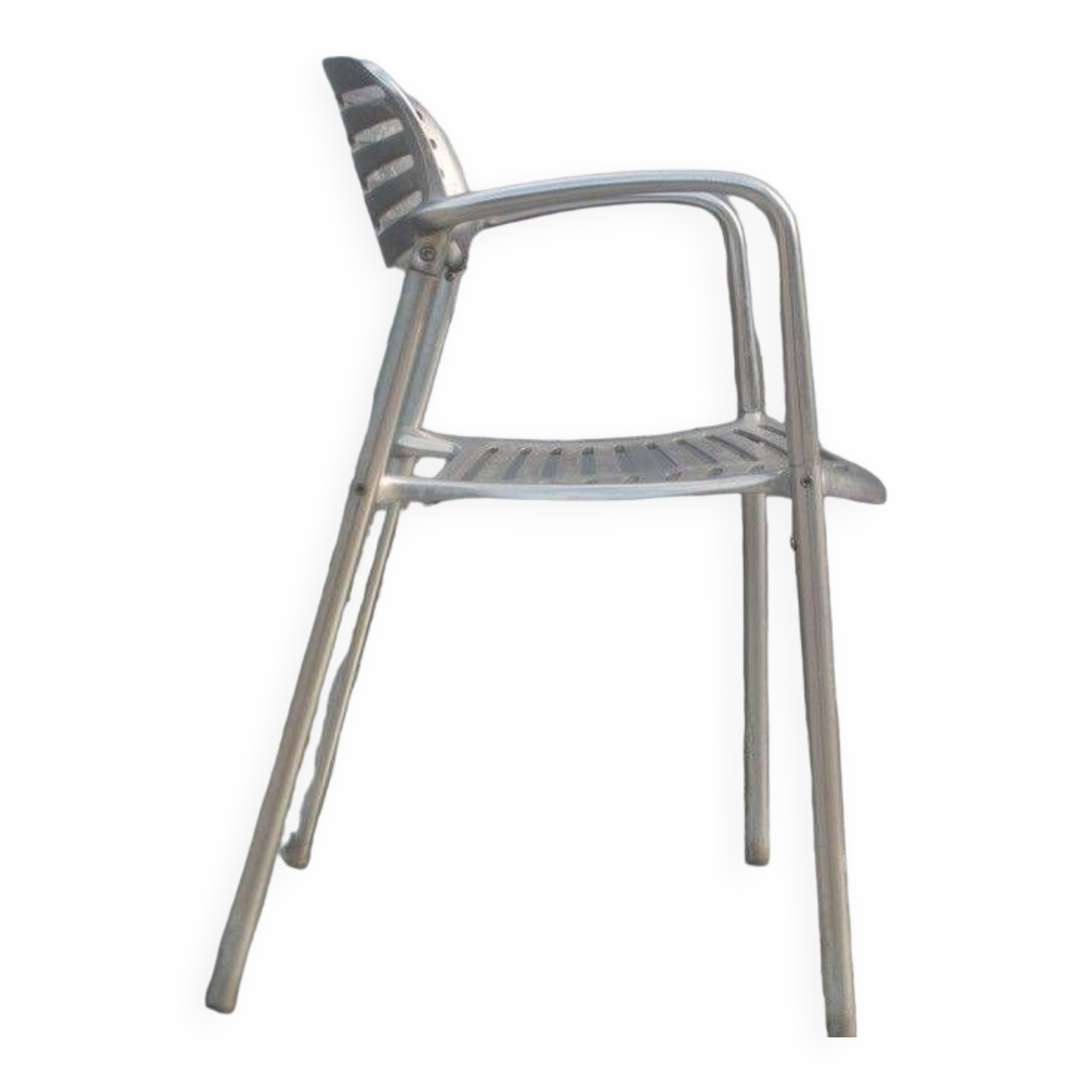 Fauteuil Toledo aluminium Jorge Pensi pour Amat 1988
