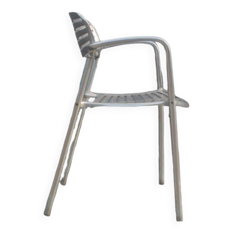 Fauteuil Toledo aluminium Jorge Pensi pour Amat 1988