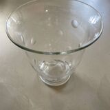 Old polka dot flared vase