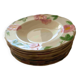8 soup plates “Franciscan Desert Rose”
