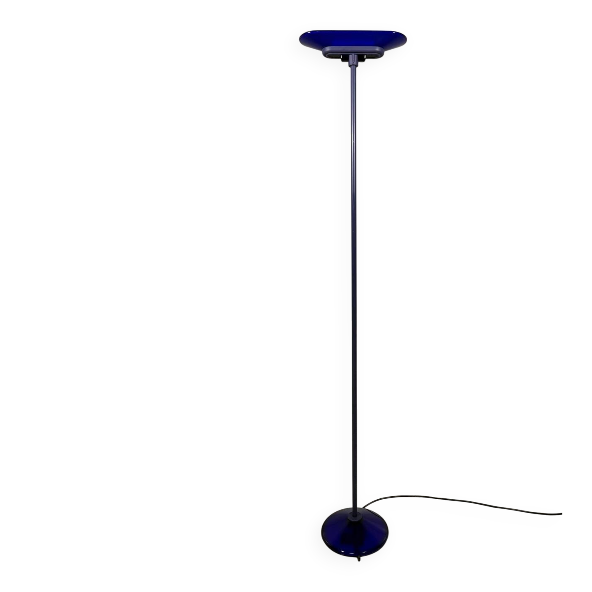 Lampadaire Arteluce Jill A380 en bleu, Italie, années 1970.