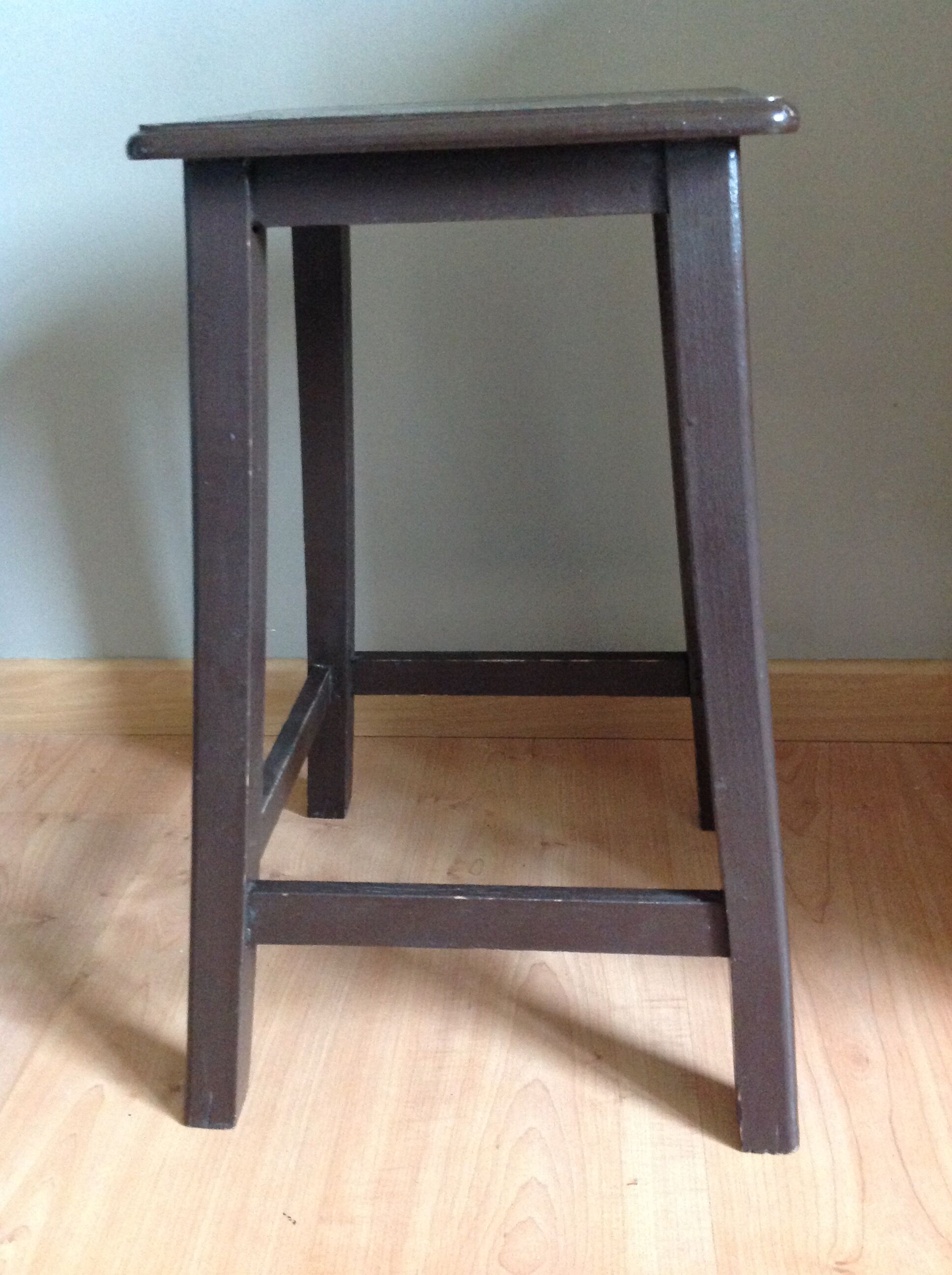 Wooden workshop stool, 60s-70s