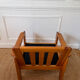 Fauteuil moderniste en pin années 70