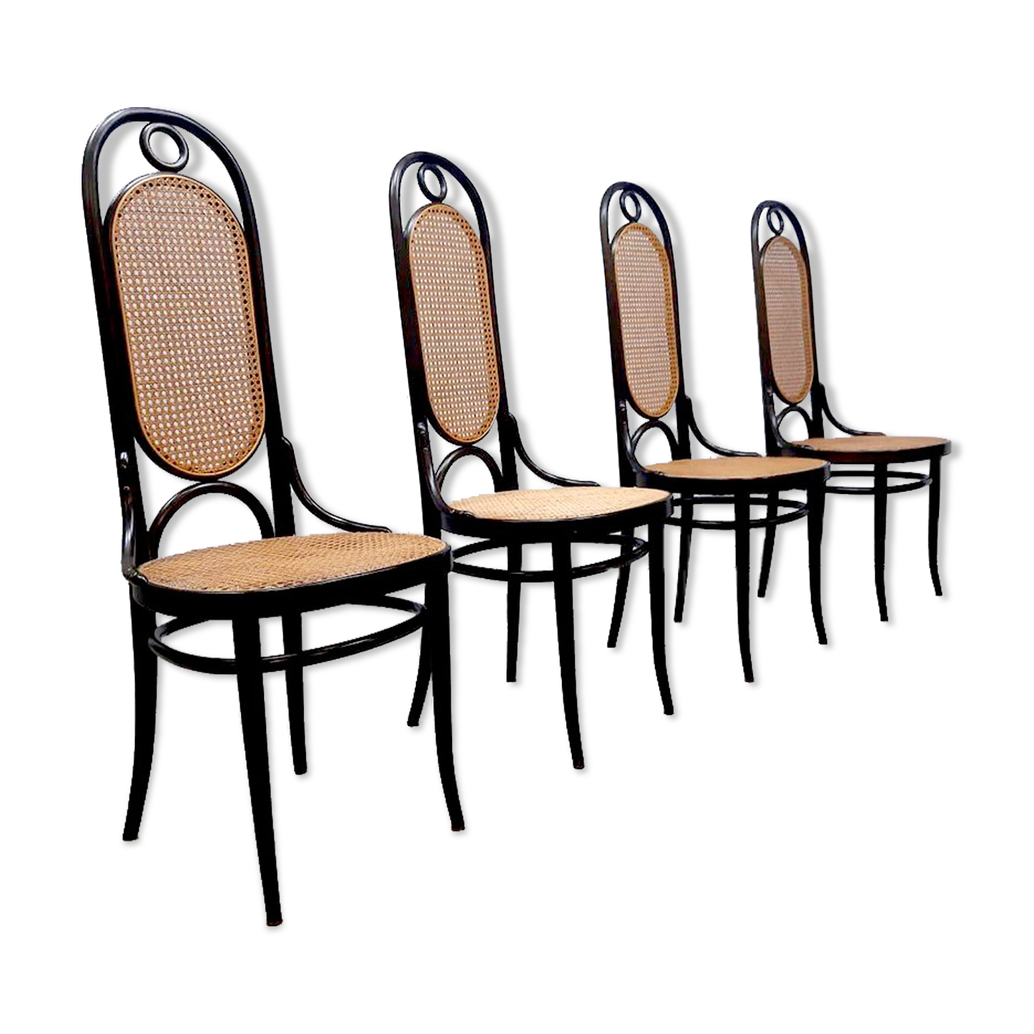 Set of 4 Vintage design dining chairs Thonet