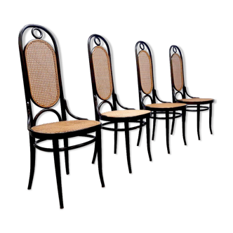 Ensemble de 4 chaises à manger design vintage Thonet