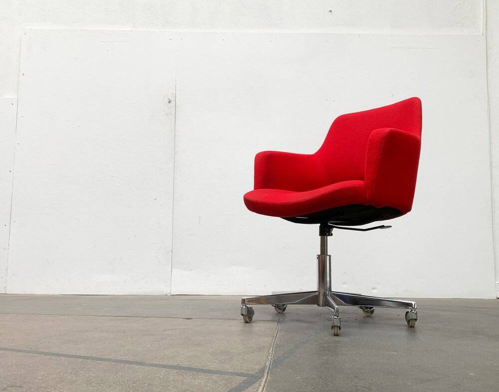 German swivel office chair Space Age mid-century by Egon Eiermann for Wilde + Spieth, 1960s