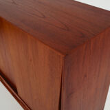 Teak highboard, Danish design, 1970s, production: Denmark