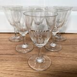 Set of 6 small liquor glasses