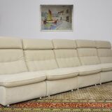 Beige boucle modular sofa, 1970