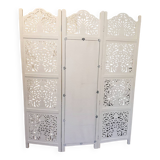 carved wooden screen