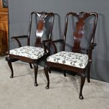 Paire de Fauteuils Chippendale en Acajou, Angleterre – Début XXe