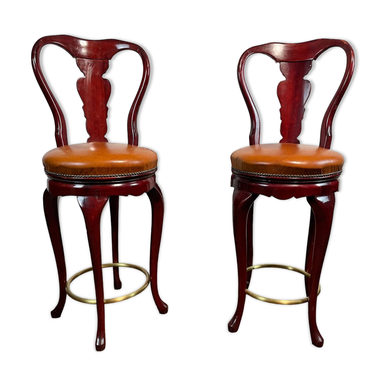 Vintage Art Decó style swivel bar stools