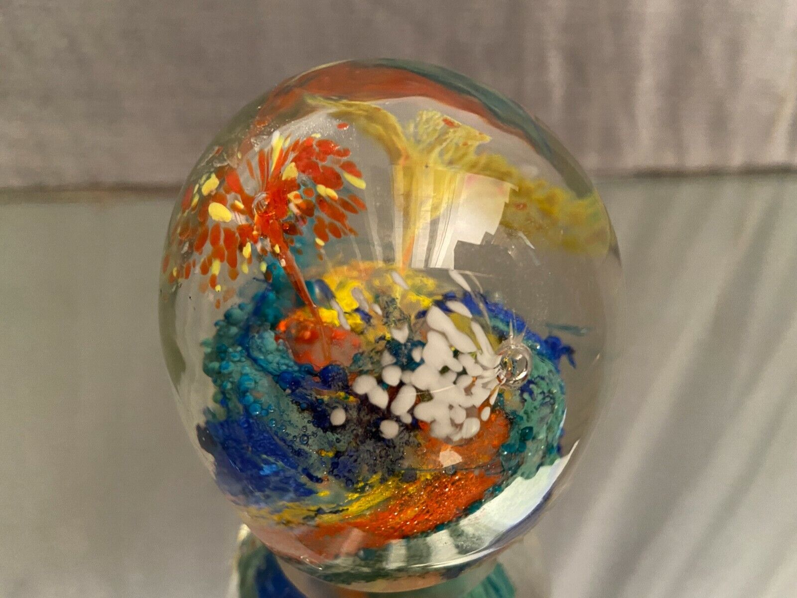 Sulfide ball paperweight