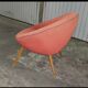 armchair round egg vintage 50s