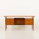 Bureau de direction danois en teck attribué à Kai Kristiansen, années 1960