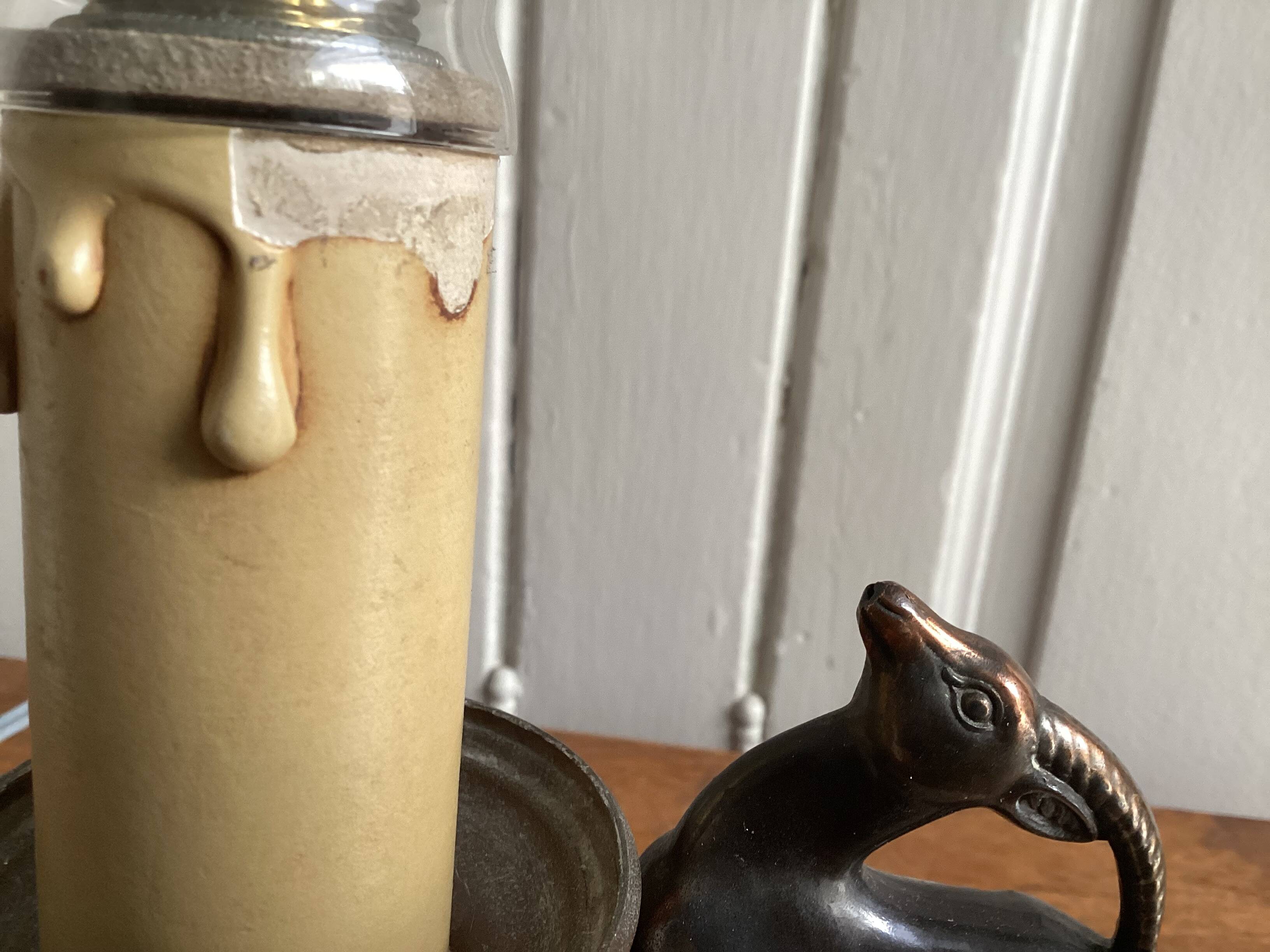 Antique bedside lamp night light by Jacques Limousin