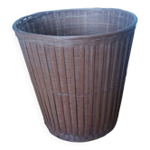 Wicker or rattan wastepaper basket, basket or plant pot