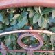 Napoleon III headboard in iron and brass L127xH139