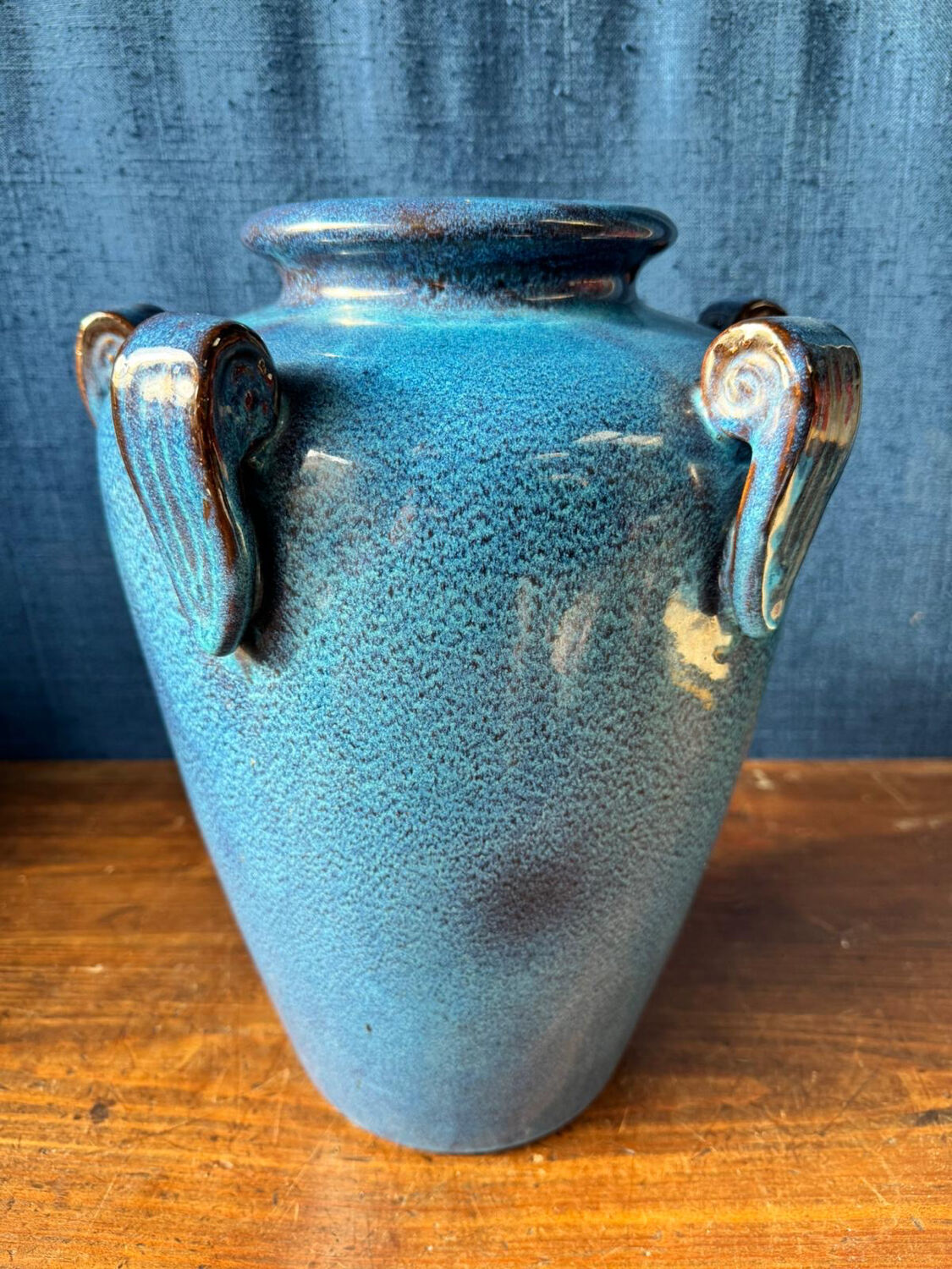 Large antique glazed vase. Art Deco inspired – 1950s/60s