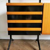 70's Italian modular bookcase