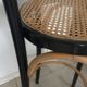 Wooden and canning bar stool