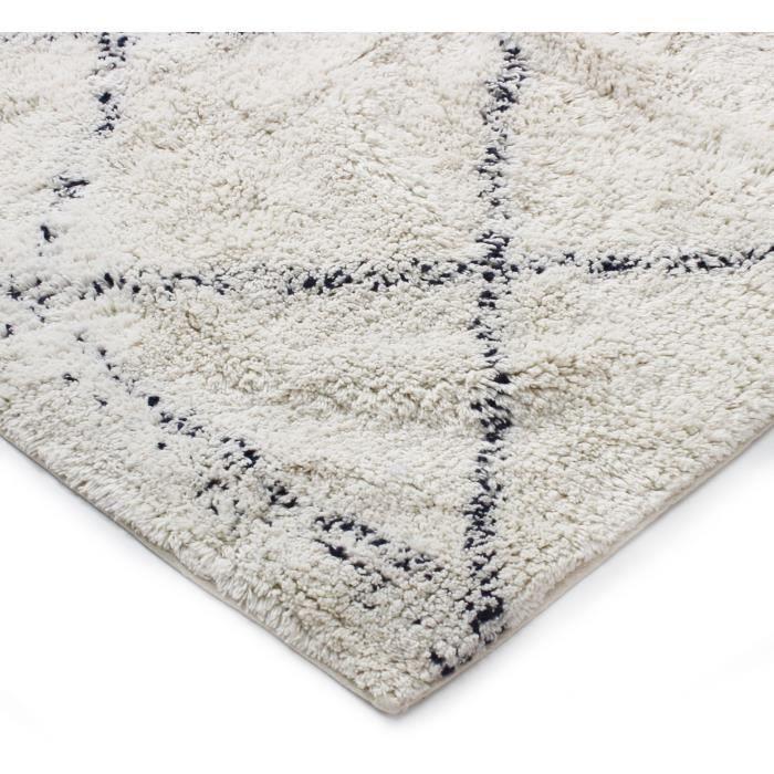 Berber style cotton carpet 120X170 cm