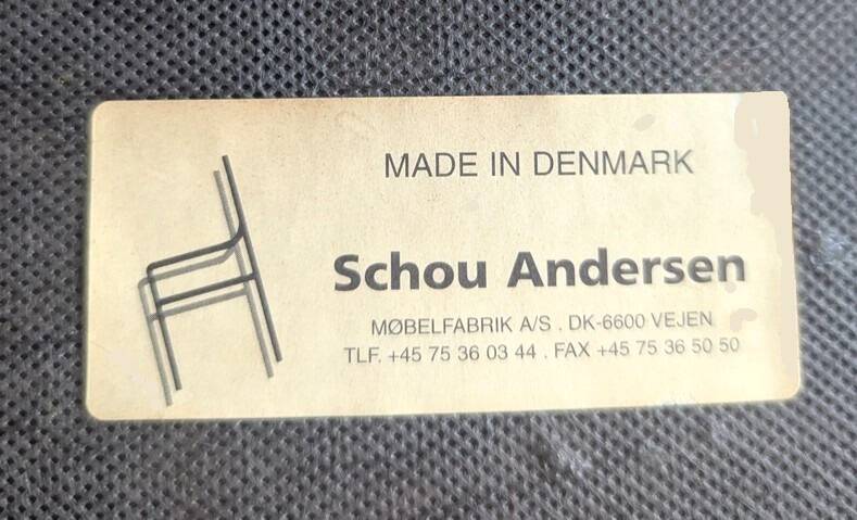 6 Teak dining chairs by Kai Kristiansen for Schou Andersen Denmark