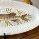 Large fish platter with its sauce boat, annecy model, vintage gien.