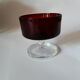 Set de 12 verres Luminarc rouge rubis vintage