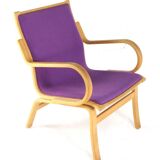 Fauteuils Vejle en tissu violet