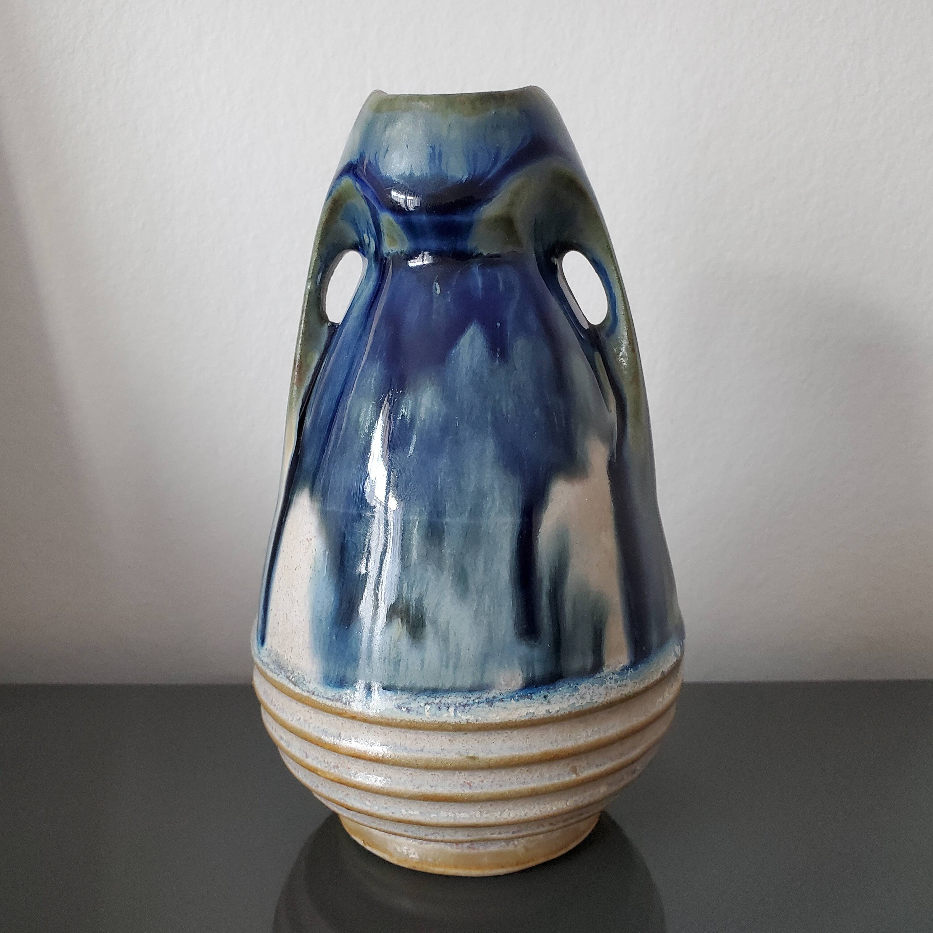 Glazed ceramic vase