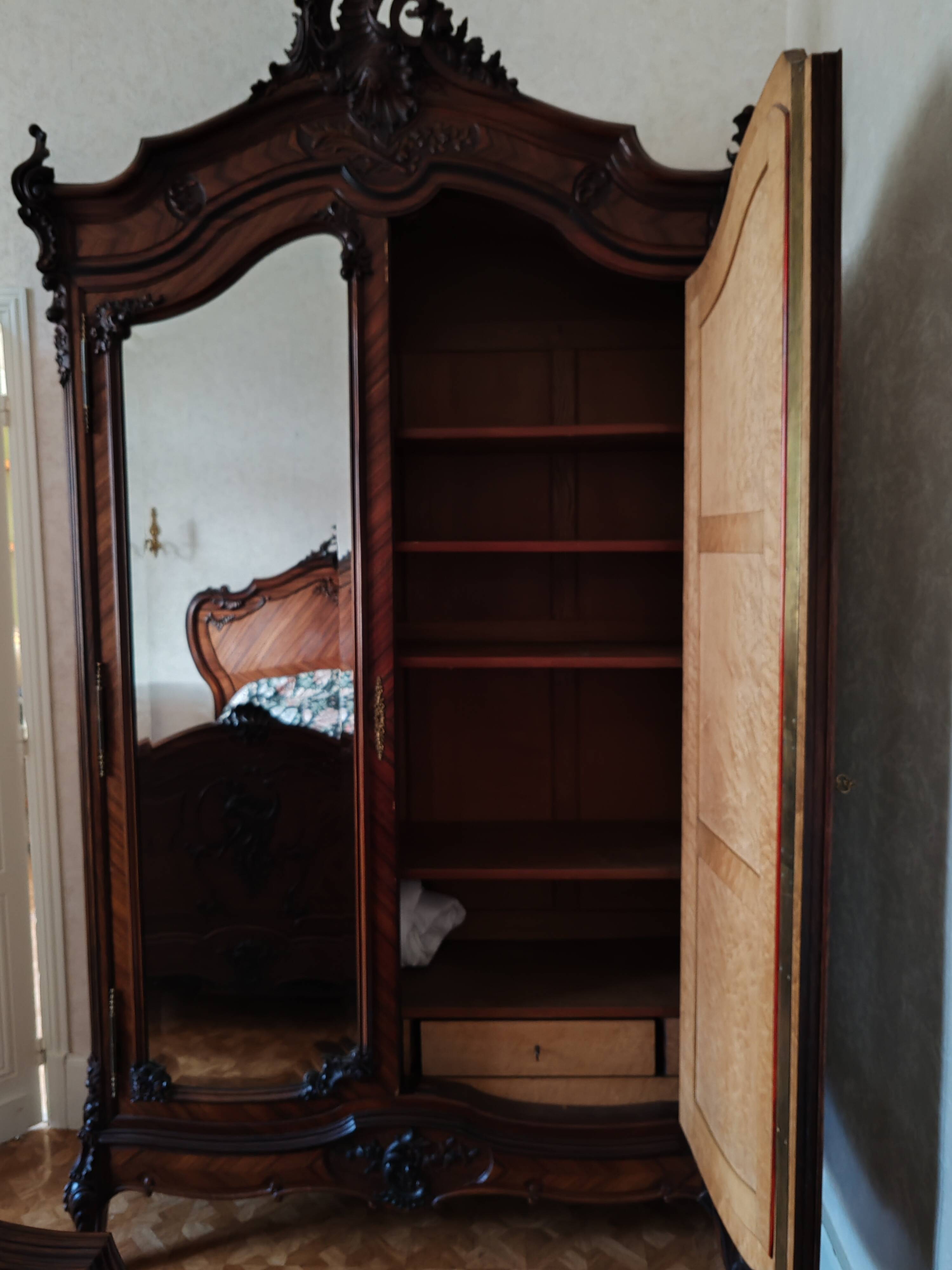 rococo style wardrobe