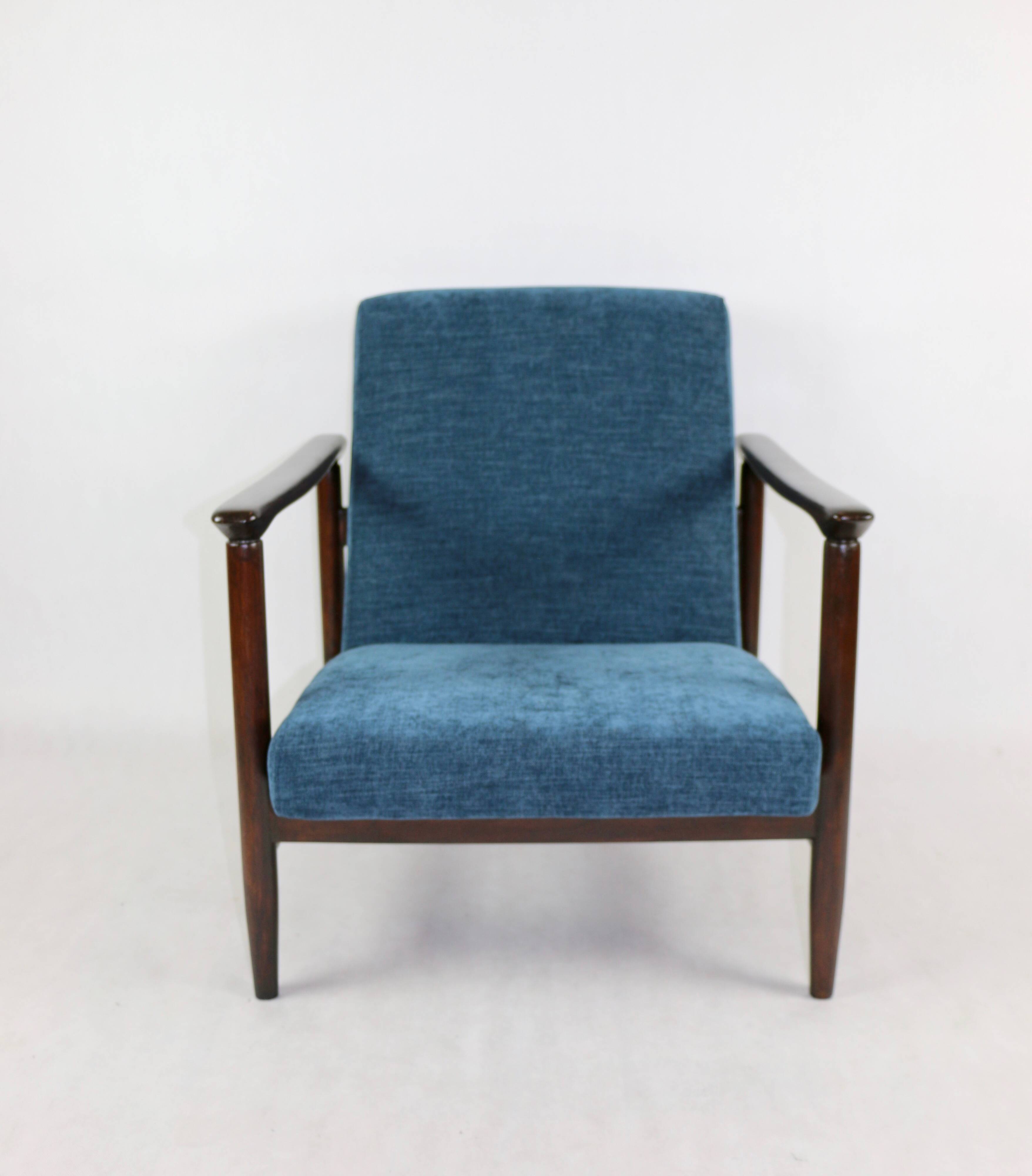 Fauteuil Blue Ocean GFM-142 par Edmund Homa, années 1970
