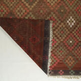 Anatolian handmade kilim rug 267 cm x 186 cm