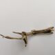 4 brass gazelle animal knife holders