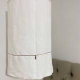 Old linen fabric lampshade suspension