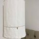 Old linen fabric lampshade suspension