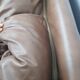Mid-Century, Chesterfield sofa, natural leather
