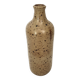 Pyrite stoneware single-flower vase in the shape of a bottle signed Aular?