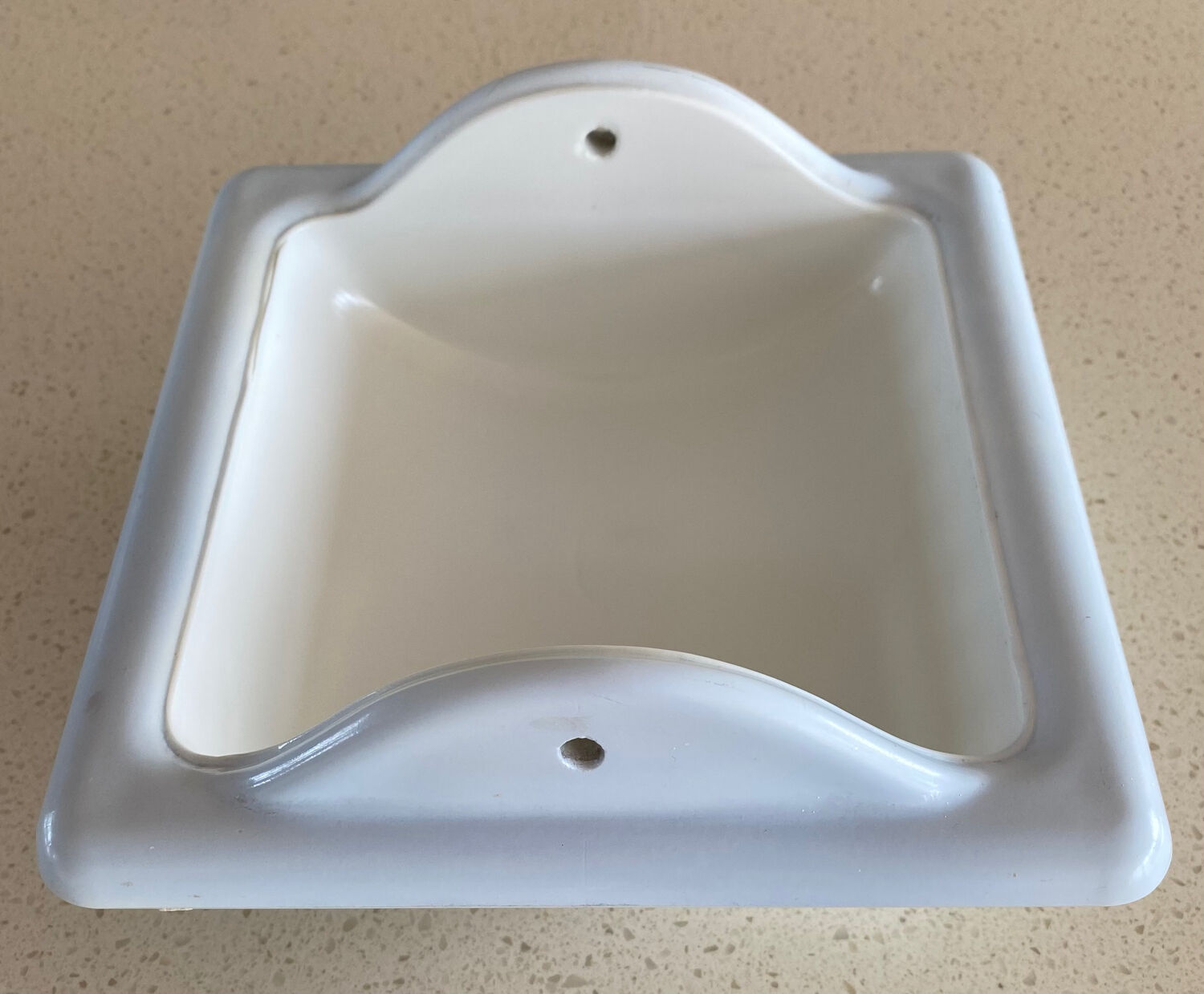 Soap dish set, bathtub soap dish, toilet paper holder, vintage recessed wall ceramic