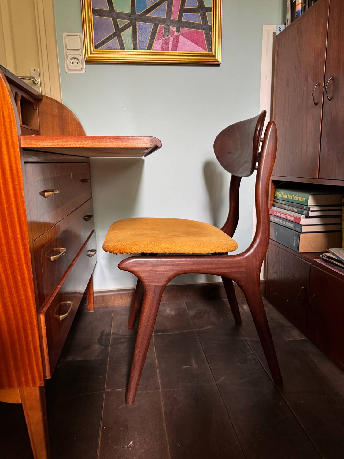 Bureau à cylindre en teck par Egan Ostergaard