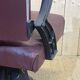 1950s hairdresser's chair covered with skaï - slightly reclining backrest