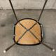 Fauteuil Vintage Design Rétro Skaï Noir