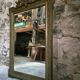 Large French mirror in Napoléon III style with a composition frame, circa 1880–1900.